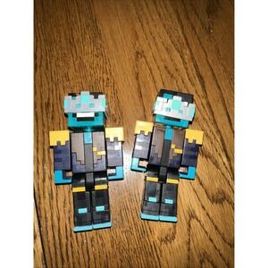 Minecraft Creator Series Minecraft Mini Figure Mattel Collectible 3.5" Lot Of 2